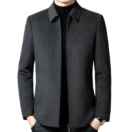 Doudoune courte en laine double face homme confort absolu de mi-saison