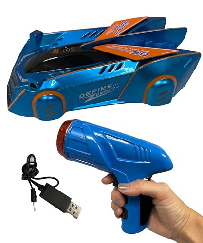 壁を走る ラジコンカー 子供 ラジコン 壁 床 爆走 激走 室内 車のおもちゃ 壁を走る車 誕生日プレゼント 子供 おもちゃ 男の子 女の子 誕生日 プレゼント 小学生 電動 RCカー オンロード お祝い 贈り物 子ども こども 大人 知育玩具 スタントカー 孫 男の子 おもちゃ (ブルー)のサムネイル