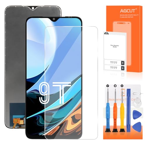 Pantalla LCD para Xiaomi Redmi 9T / Poco M3 Pantalla LCD para Redmi 9T M2010J19SG M2010J19SY Poco M3 M2010J19CG M2010J19CI 6,53 Pantalla Digitalizer Touch Screen Asamblea con Herramientas, Negro