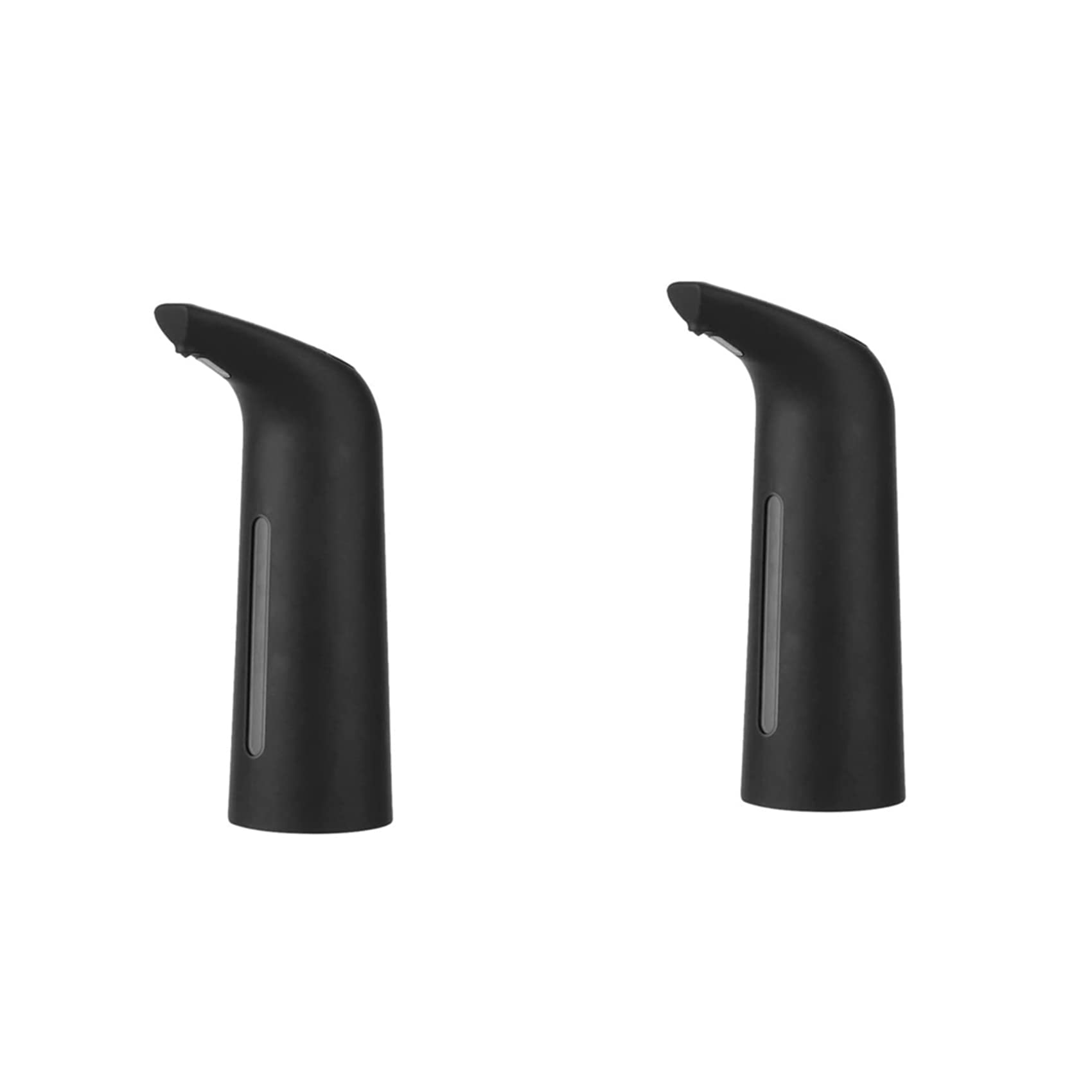 Hndhbfgrt 2X Black Automatic Soap Dispenser Touchless, Auto Liquid Soap Dispenser for Kitchen Bathroom 400Ml