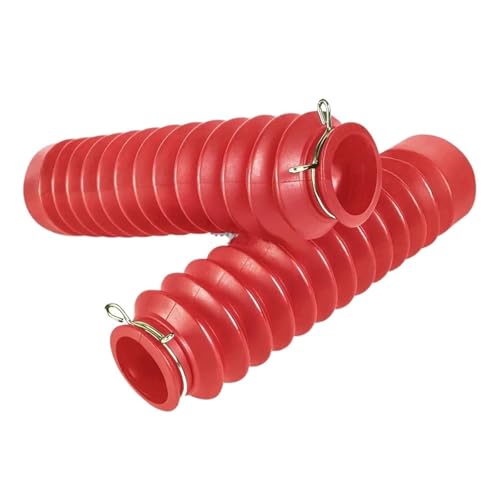 Soufflet de fourche moto rouge anti-poussière compatible motocross et enduro