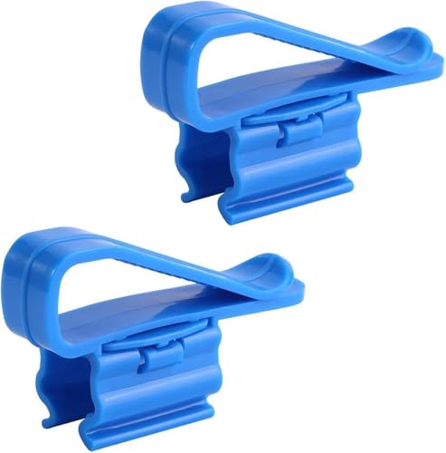Image of 2Pcs Fish for Tank Mounting Clip Water Pipe Hose Holder Multifunction Adjustable Clamp for 0.31 inch inch-0.62 inch inch Dia Tub Aquarium Tube Holder, Aquarium Air Pump Accessories Aquarium Pumps and Filters (Blue)