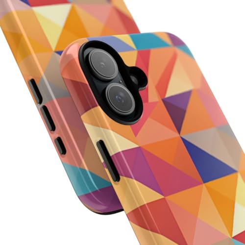 Coque iPhone 16 Plus géométrique orange pour sublimer votre style quotidien - 2