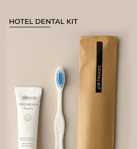 Image of Free Dental Floss with Pack-1Toothbrushes with Toothpaste (7g) | Disposable Travel Kit | Dental Kit In Bulk | Individually Wrapped | Hotels | Vacation Rentals | Homeless, Nursing