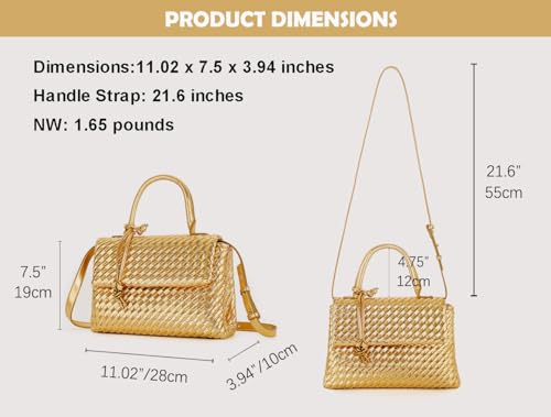 Bolso bandolera tejido para mujer miniatura 3