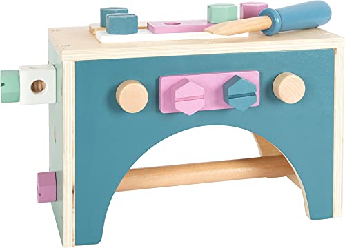 Small Foot 12213 2-in-1 Toolbox Nordic, with wooden tools for kids role-play toy for children aged 3+ years - Image 2