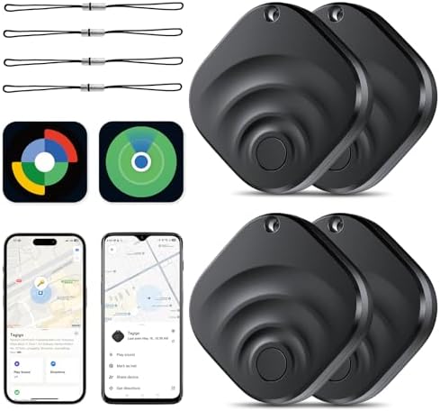4 Pack Dual System Tracker for iOS and Android Bluetooth Tracker ...