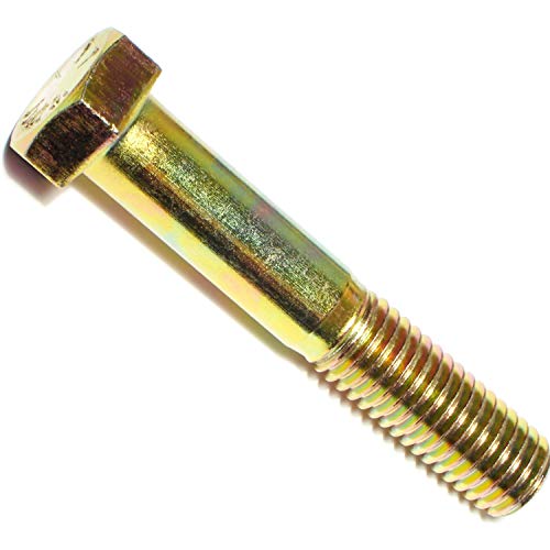Image of Hard-To-Find Fastener Grade 8 Hex Cap Coarse Large Bolts, Bulk Pack, Steel Hex Bolts for Construction, Home Improvement, 5 /8-11 x 3-1 /2, Pack of 10