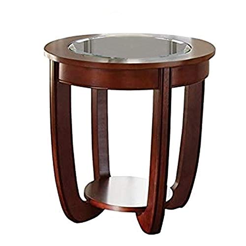Furniture Of America End Table, Dark Cherry #TOP1