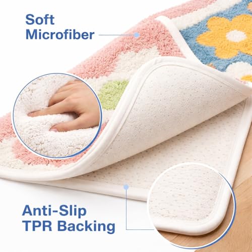 Image of Door Mat | Water Absorbent, Anti-Skid, Machine Washable Floor Mat | Soft Microfiber Carpet for Home, Living Room & Bedroom | Premium Decorative Mat (1 Door Mat, Rectangular)