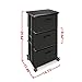 MAX Houser Dresser Storage with 3 Drawers, Fabric Dresser Tower, Vertical Storage Unit for Bedroom, Closet, Office, Black