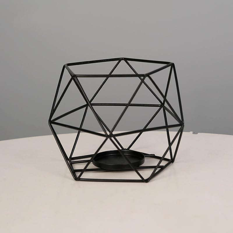 European Creative Candlesticks Candleholder Metal Candle Stand Small Modern Candlestick Holder Centerpiece for Wedding Anniversary Celebration (Color : E)