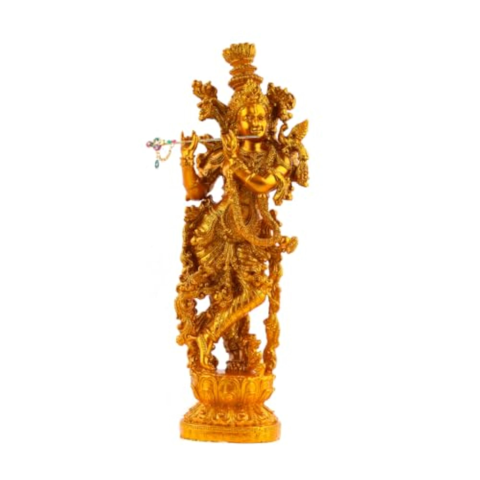 Lord Krishna Statue Playing Flute