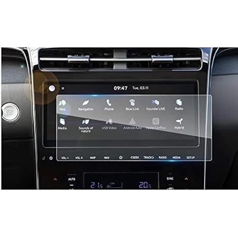ZFM Tempered Glass Screen Protector Compatible With Hyundai Santa Cruz 2022,9H Hardness,High Definition,Protecting Hyundai 10.25” Car Center Touch Screen Cover