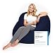Produktbild Lumaland Flexi Comfort Sitzsack Big | Flexibler Premium Bean Bag | 155 x 100 cm Sitzkissen | Ideal zum Liegen oder Sitzen | Sessel & Sofa für Kinder und Erwachsene [Navyblau]