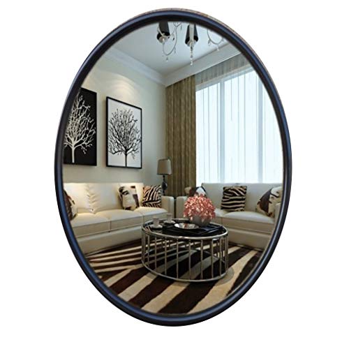 Miroir de montage mural en verre biseauté et cadre métal - 2
