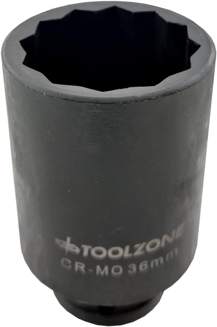 36mm Deep Impact Socket 1/2" Drive Hub Nut Flywheel Socket Bi Hex 12-Point