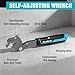 DURATECH 12-Inch Self-Adjusting Wrench, Multifunctional Self-Locking Pipe Wrench, Adjustable Size 3/4