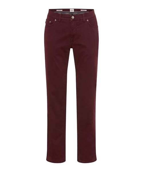 Brax Mararhon Thermo Five Pocket Pantaloni da Uomo, 43 Red Wine, 34W x 32L