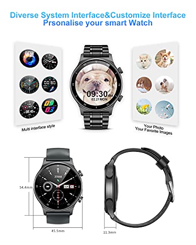 LIGE Smart Watch IP68 waterdicht, fitness activiteitstracker, gezondheidsmonitor voor Android iOS mobiele telefoons… - Image 8