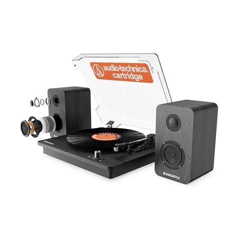 Oakcastle TT200 Bluetooth Vinyl Record Player Cover