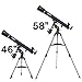 Celestron – AstroMaster 90EQ Refractor – Manual Telescope for Beginners – Fully-Coated Optics – Adjustable-Height Tripod – Includes Accessories Plus Astronomy Software Package