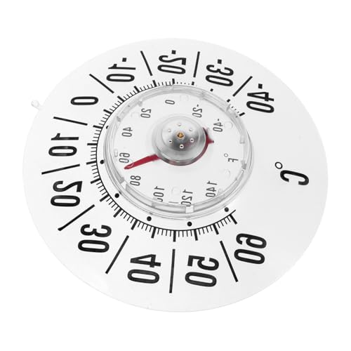 BESPORTBLE Termometro Analogico Per Interno Ed Esterno Con Ventosa Indicatore Di Temperatura Per Casa e Patio Misuratore Preciso Per Uso Domestico e Giardinaggio