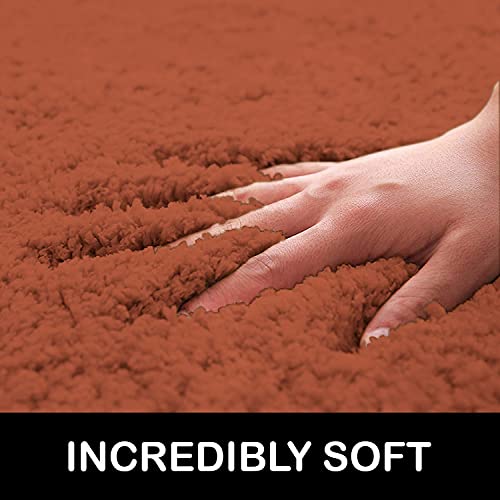 Image of Flooring India Co Newman Carpet 2500 GSM Super Soft Anti Skid Area Rugs for Home Decor, Bedroom and Living Hall(4x6 Feet, Rust)