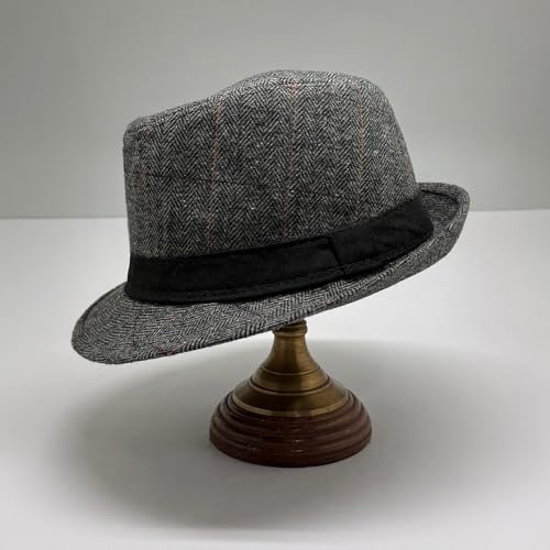 Image of The Tie Hub Fedora Hat for Men & Women|Wide Brim Felt, Sun hat, Beach Hat, Summer Hat, Party hat, Stylish hat