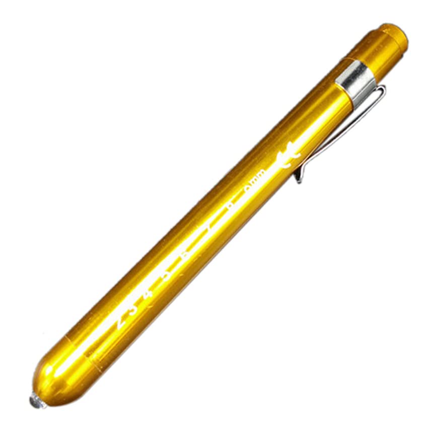 Mini Torcia Penna LED A Fascio Concentrato Per Medici, Infermieri E Uso Domestico | Ricaricabile Con Batterie AAA (Non Incluse), Clip Da Tasca, Lunghezza 13,5 Cm, Colore Nero