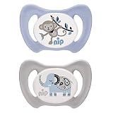 NIP Silikon Dentalschnuller Miss Denti Gr. 3 - mit Backenzähnchen ab 13 Mo + 2 Stk.
