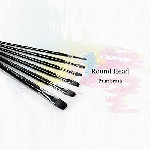 Pinceau aquarelle qui ne perd pas ses poils : set de 6 brosses de belette mixtes