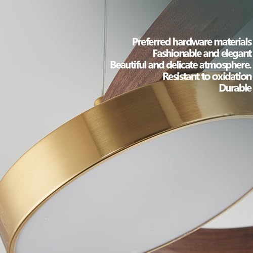 Nowoczesna skandynawska mahoń lampa wisząca: prosta lampa wisząca do jadalni, salonu, przedpokoju, biura, willi, klubu, duży kreatywny żyrandol do recepcji i wyspy