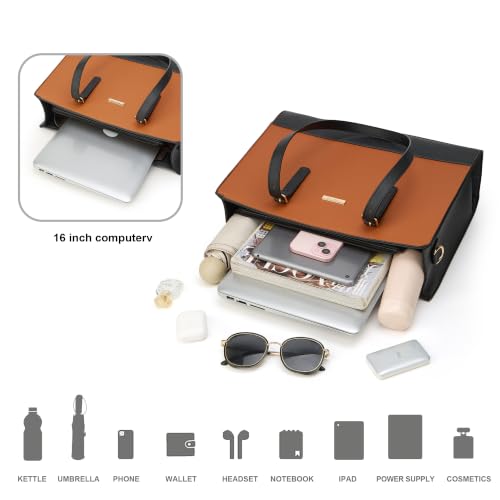 Image of Women Fashion Handbags Tote Bag Shoulder Bags Top Handle Satchel Purse Set