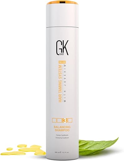 GK Hair Global Keratin Balancing Shampoo 300ml For Oily Hair And Scalp Restores Scalp pH Level – Sulfate And Paraben Free