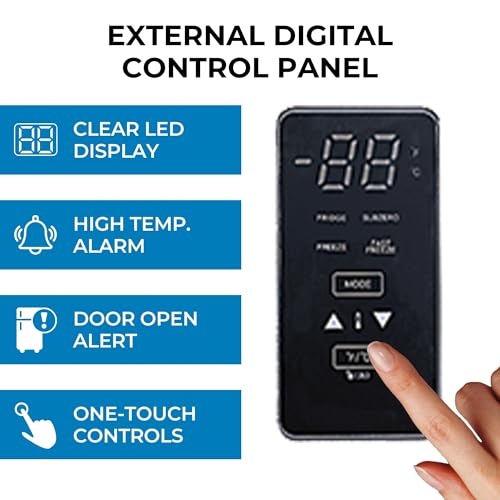 Image of Kenmore 17.0 Cubic Feet Capacity Upright freezer - Convertible Refrigerator /Freezer, 4 Shelves, Garage Ready, Meat Storage, Auto Defrost, Congelador For Home, Apartment, Basement, Dorm,White