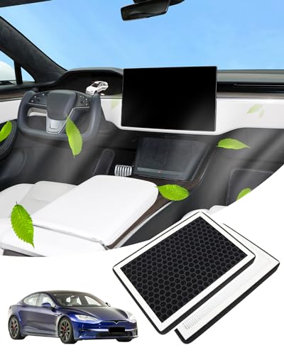 Filtro de aire HEPA Tesla Model S 2015-2023 repuesto de cabina carbón activado