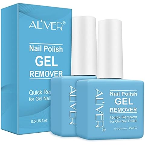 Nail Polish Remover, Gel Polish Remover, Gel Nail Polish Remover, Quickly Soak Off Polish Remover for Nails 15ml 2 Pack Cover
