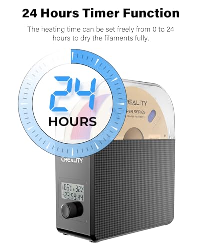 Image of 2026 New Official CREALITY Filament Dryer Box Pro 2.0 with Fans, Upgraded 360 Hot-air Circulates Heating, 1KG 3D Printer Filament Dehydrator Dry During Printing for 1.75 /2.85mm PLA PETG ABS TPU Nylon