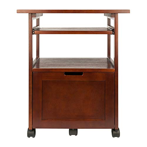 Winsome Piper Home Office, Walnut, 24.02"W X 29.65"H X 17.32"D #TOP1