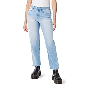 WallFlower Women’s Dad Denim High-Rise Insta Vintage Juniors Jeans