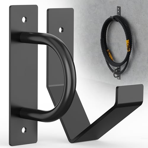 LEVENDOR Battle Rope Wall Mount Kit, Black
