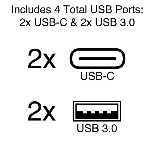 C2G Docking Station, Usb C Docking Station, 4K Docking Station, Compatible With Usb-C & Thunderbolt 3 Laptops, Black, Cables To Go 28845 #TOP3