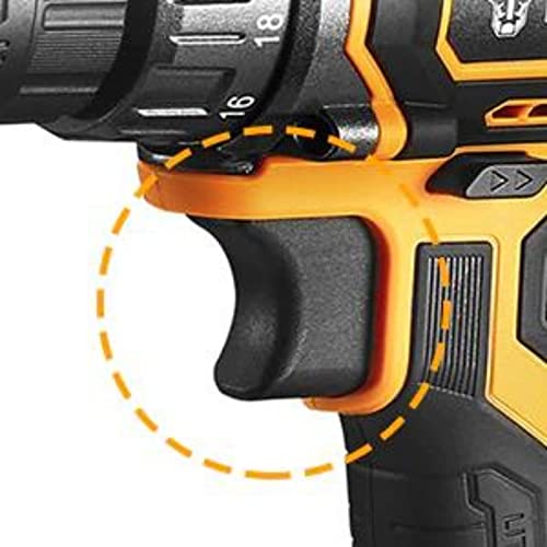 DEKO Akku Bohrschrauber 20 V - Akku Bohrschrauber Set - Bohrschrauber Klein mit 2-Gang-Schaltung und ergonomischen… – Bild 8
