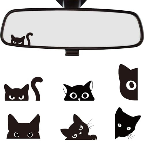 Zosutetoxo Autocollant, Autocollant de Voiture avec Design de Chat & Texte Personnalisé, Autocollant pour Décoration de Voiture Personnalisé