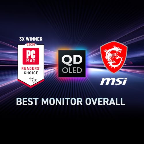 Image of msi MPG 321URX QD-OLED, 32 inch 4K UHD Quantum Dot OLED Gaming Monitor, 3840 x 2160, 0.03ms, 240Hz, True Black HDR 400, 90W USB Type C, HDMI, DP Port