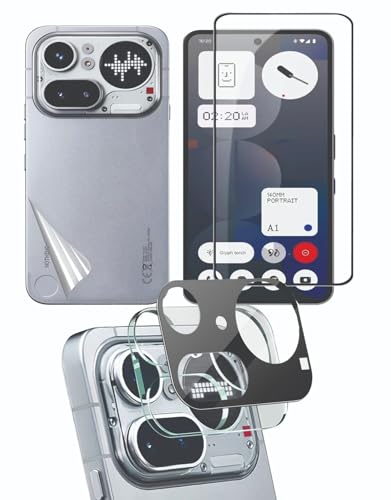 Image of FabeKee Tempered Glass Screen Protector Compatible for Nothing Phone (4a) Pro| Front And Back Screen Guard With camera lens protector Combo