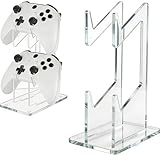 Compatibilité Universelle: Ce support de manette de jeu est élaboré pour recevoir diverses manettes de jeu en position verticale, optimisant l'espace et ayant la capacité de maintenir jusqu'à 2 manettes. Il est également possible d'y suspendre des casques et divers objets. Le support comporte une base robuste et des pieds en caoutchouc pour prévenir les chutes non intentionnelles