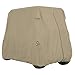 Classic Accessories Fairway Long Roof 4-Person Golf Cart Quick-Fit Cover, Light Khaki