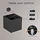 SUPALIG Wandlampe Innen mit Bewegungsmelder 6000mAh Wandleuchte Batteriebetrieben 6W 3000K, USB Wandlampe mit Schalter,Kabellose Einstellbar Abstrahlwinkel Wandbeleuchtung Treppen Flur (Schwarz-2)